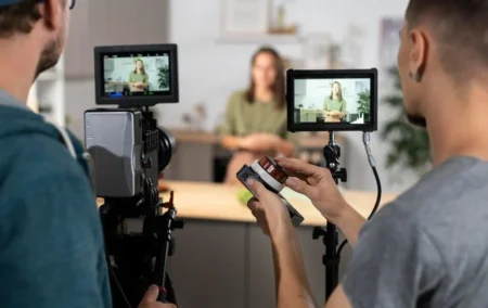 People Shooting Corporate Video